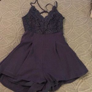 NWOT! Lulus star spangled indigo romper on site